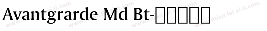 Avantgrarde Md Bt字体转换